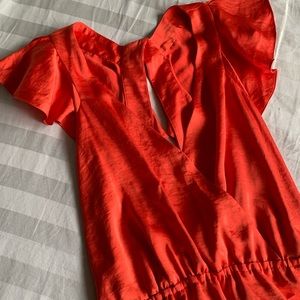 BCBG BCBGeneration bright orange summer dress